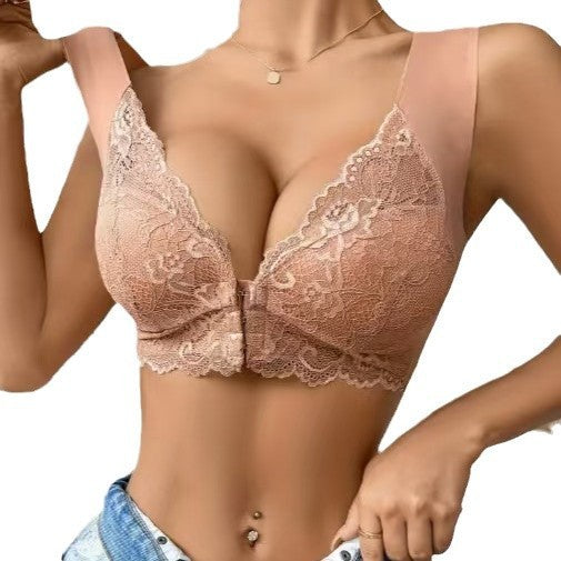 Plus-Size Wire-Free Lace Bralette