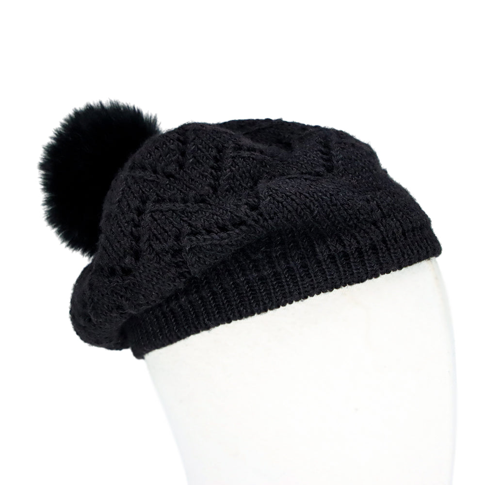 Knit Crochet Beanie Hat