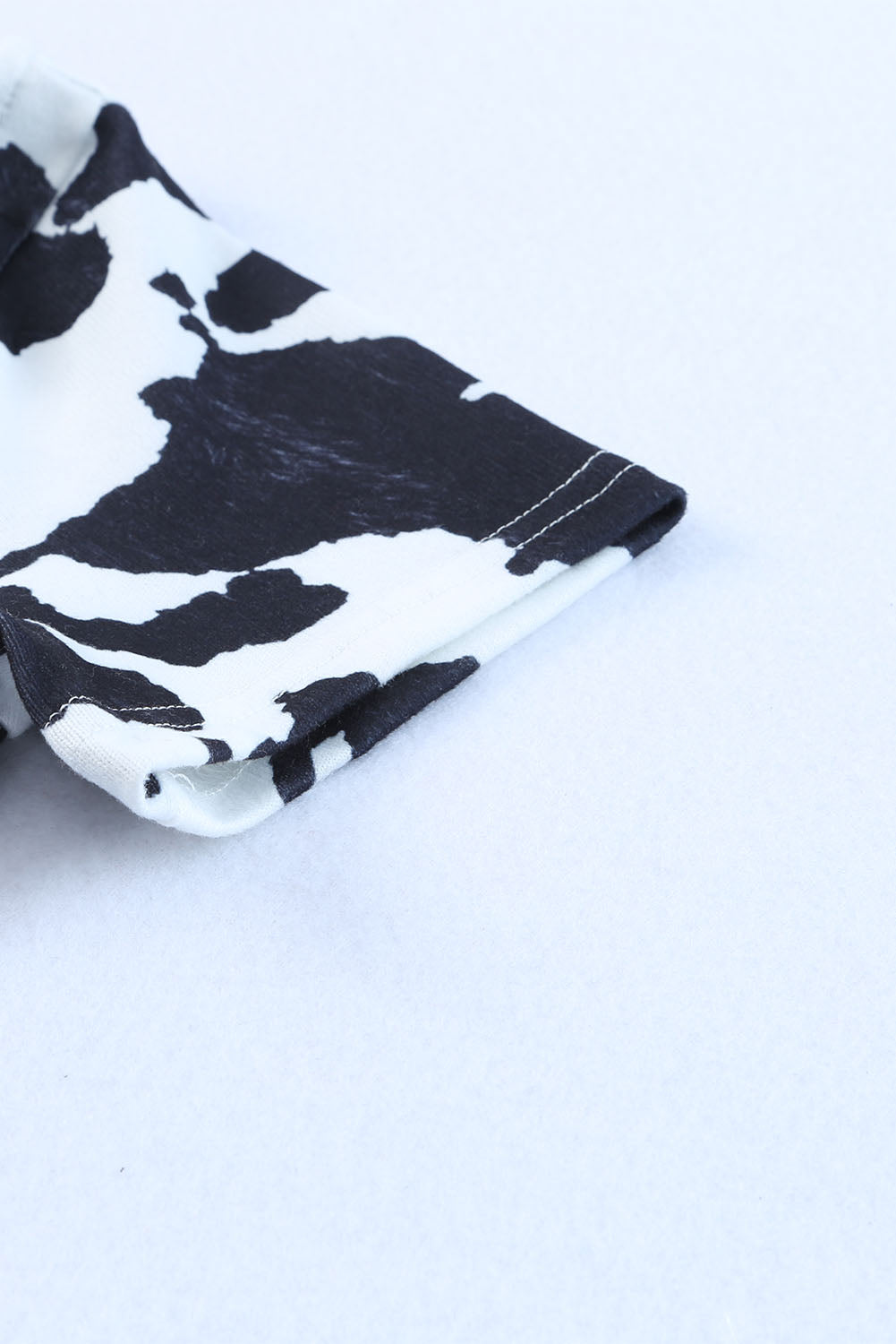 One Shoulder Cow Print Cut
