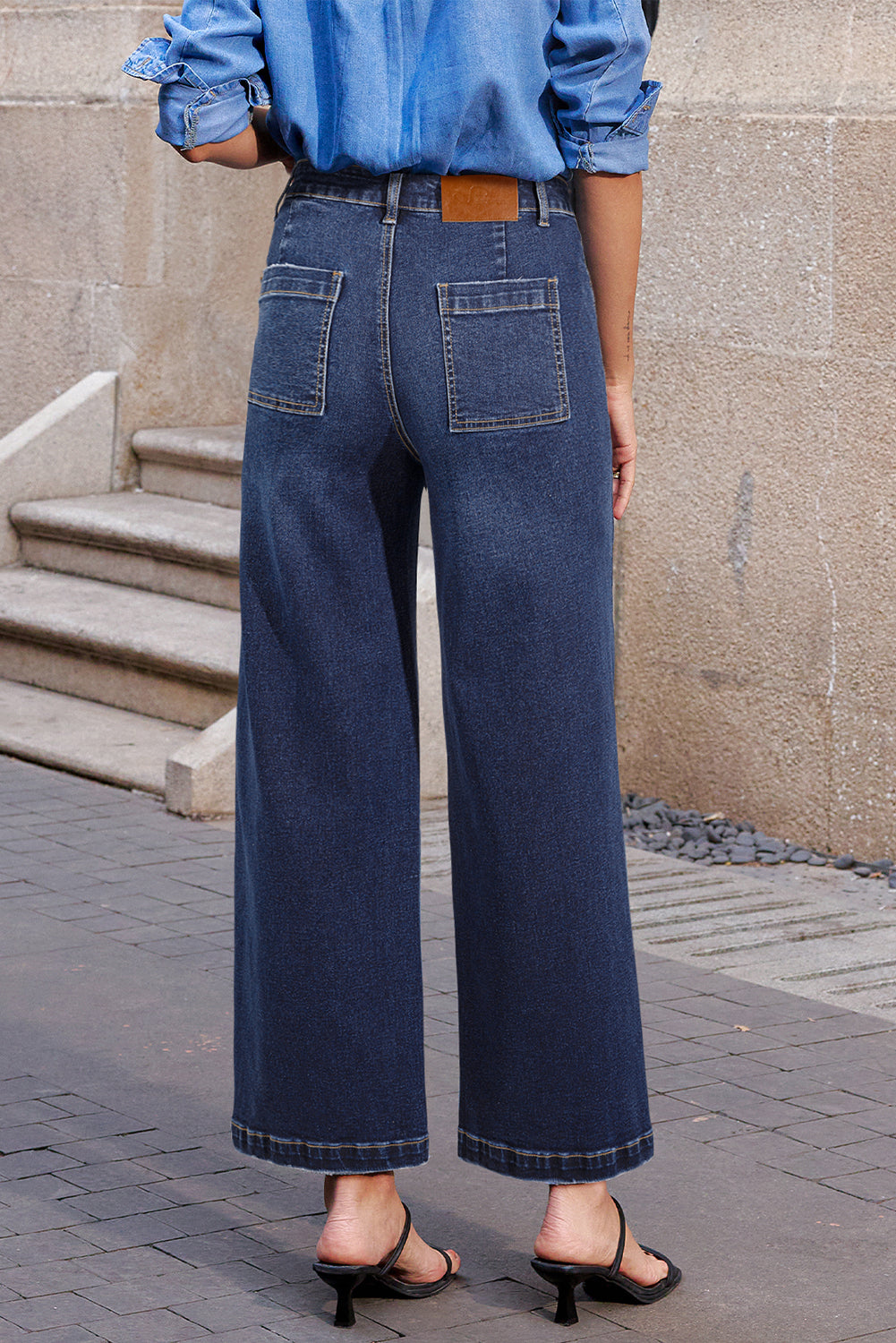 Patch Pocket Mimimalist Shift Jeans