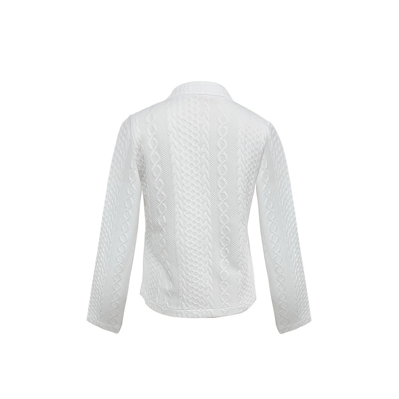 Textured Stand Collar Jacket