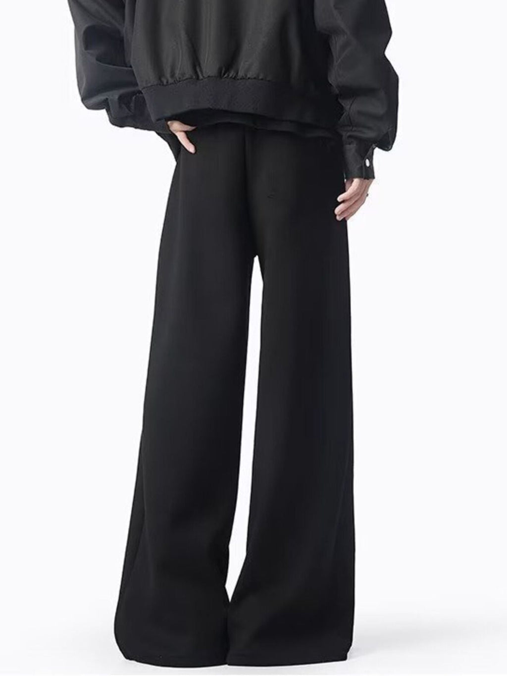 Men S Plus Size Loose Fit Drawstring Wide Leg Pants