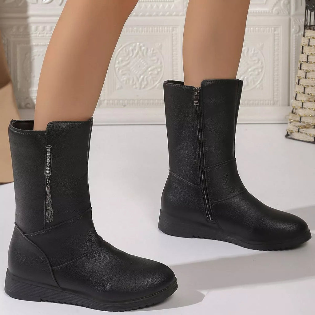Zip Riding Boots