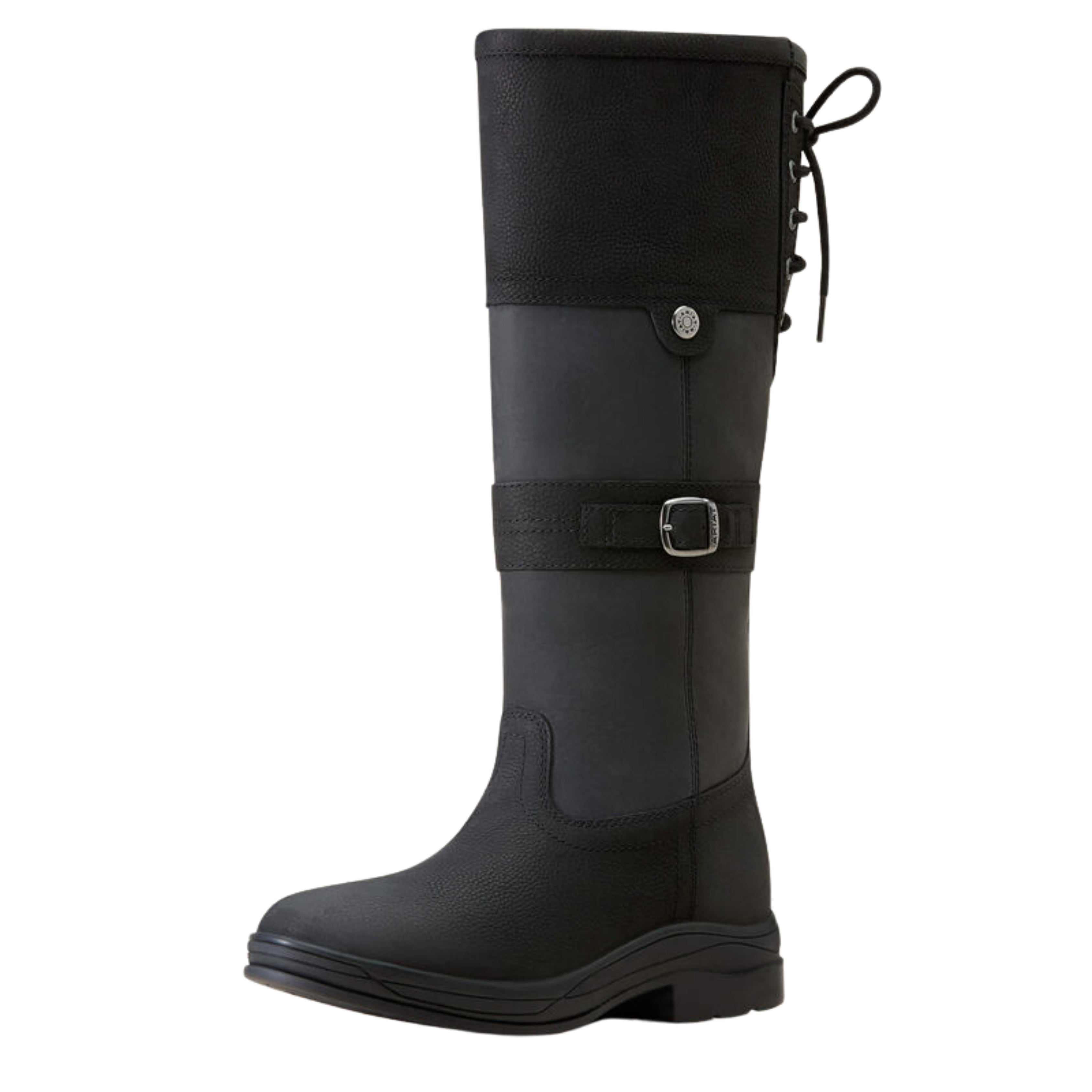 Relaxed Weather-Ready Leather Riding Boots