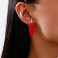 Chili Pepper Stud Earrings