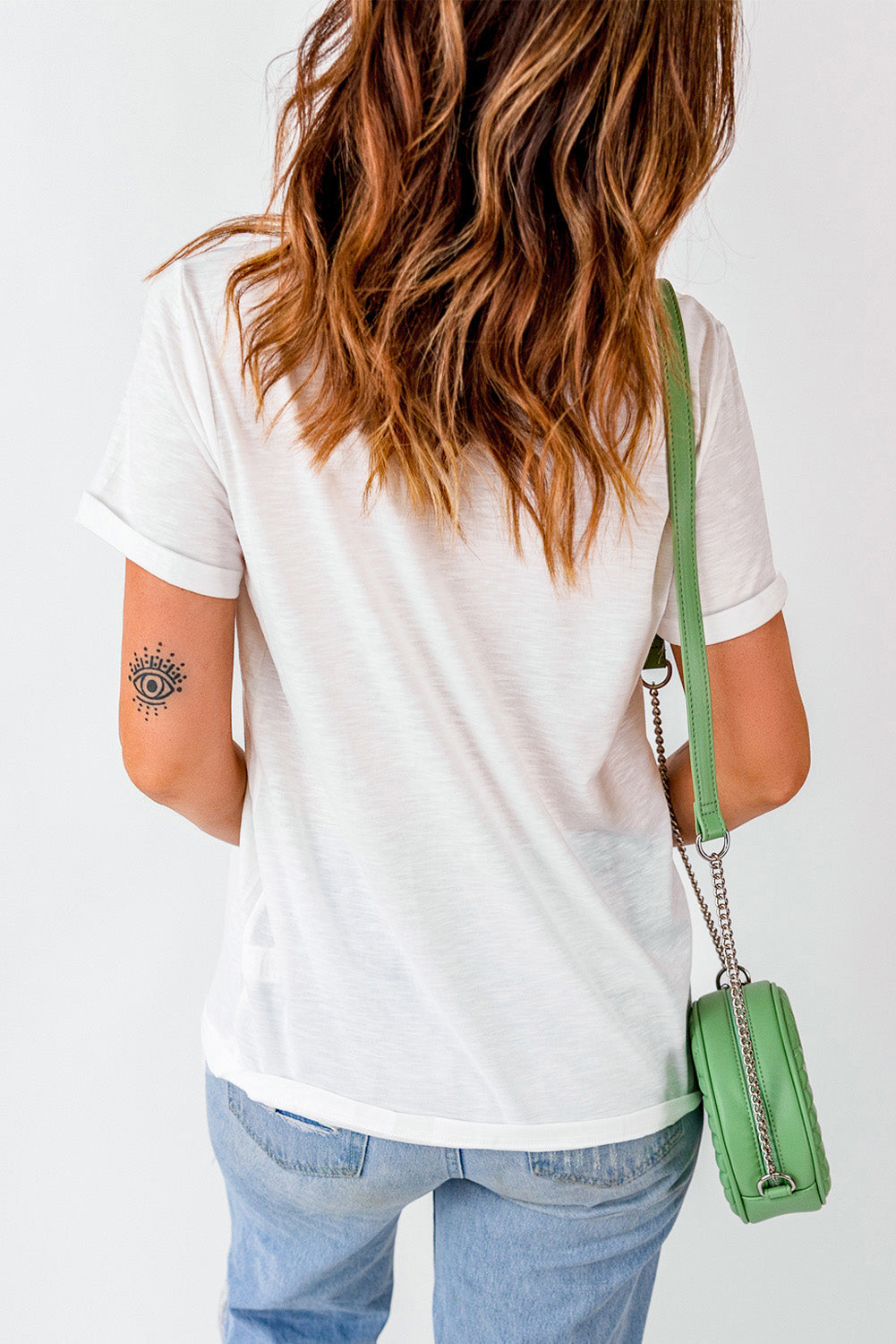 White Mama Floral Block Graphic