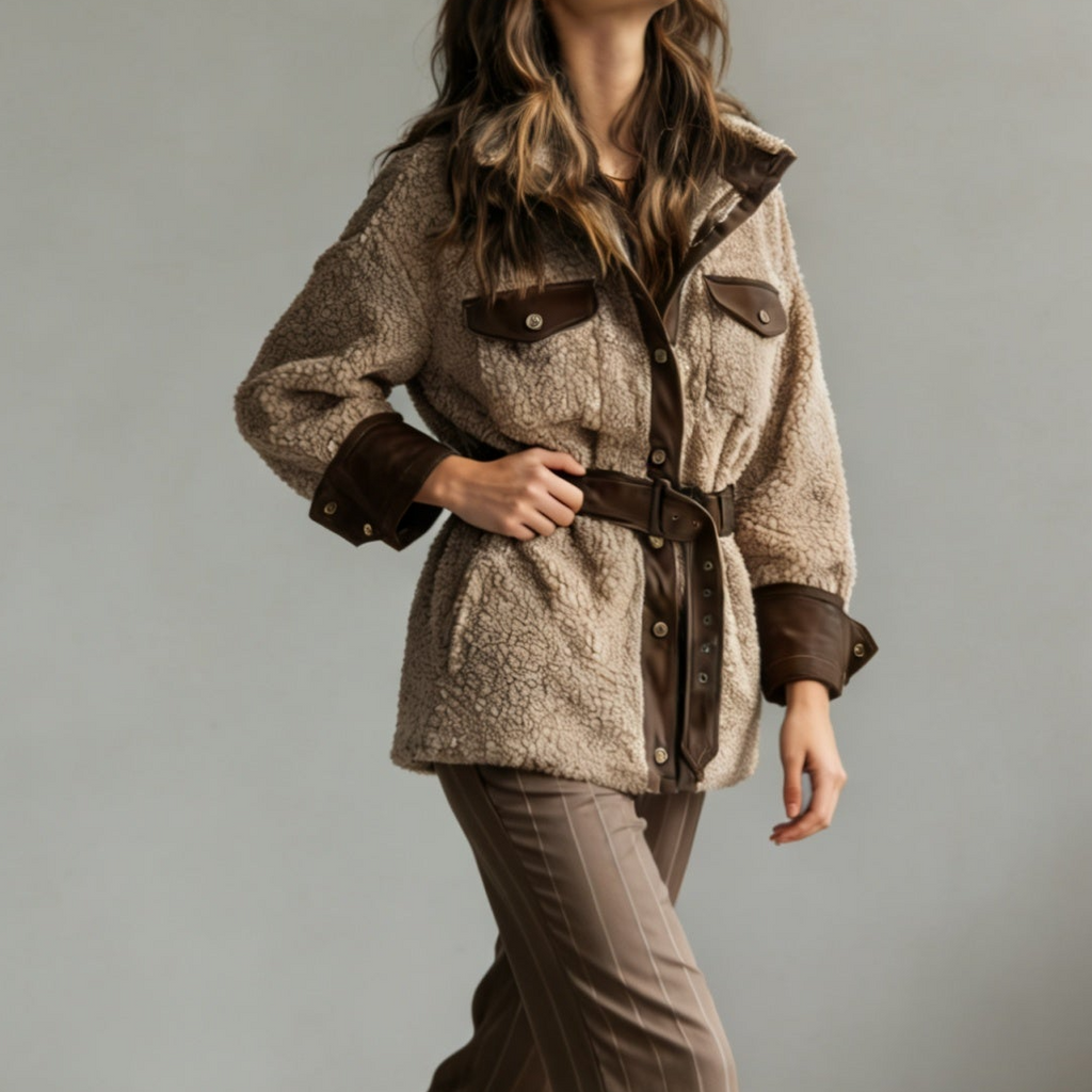 Vintage Lined Faux Leather Jacket