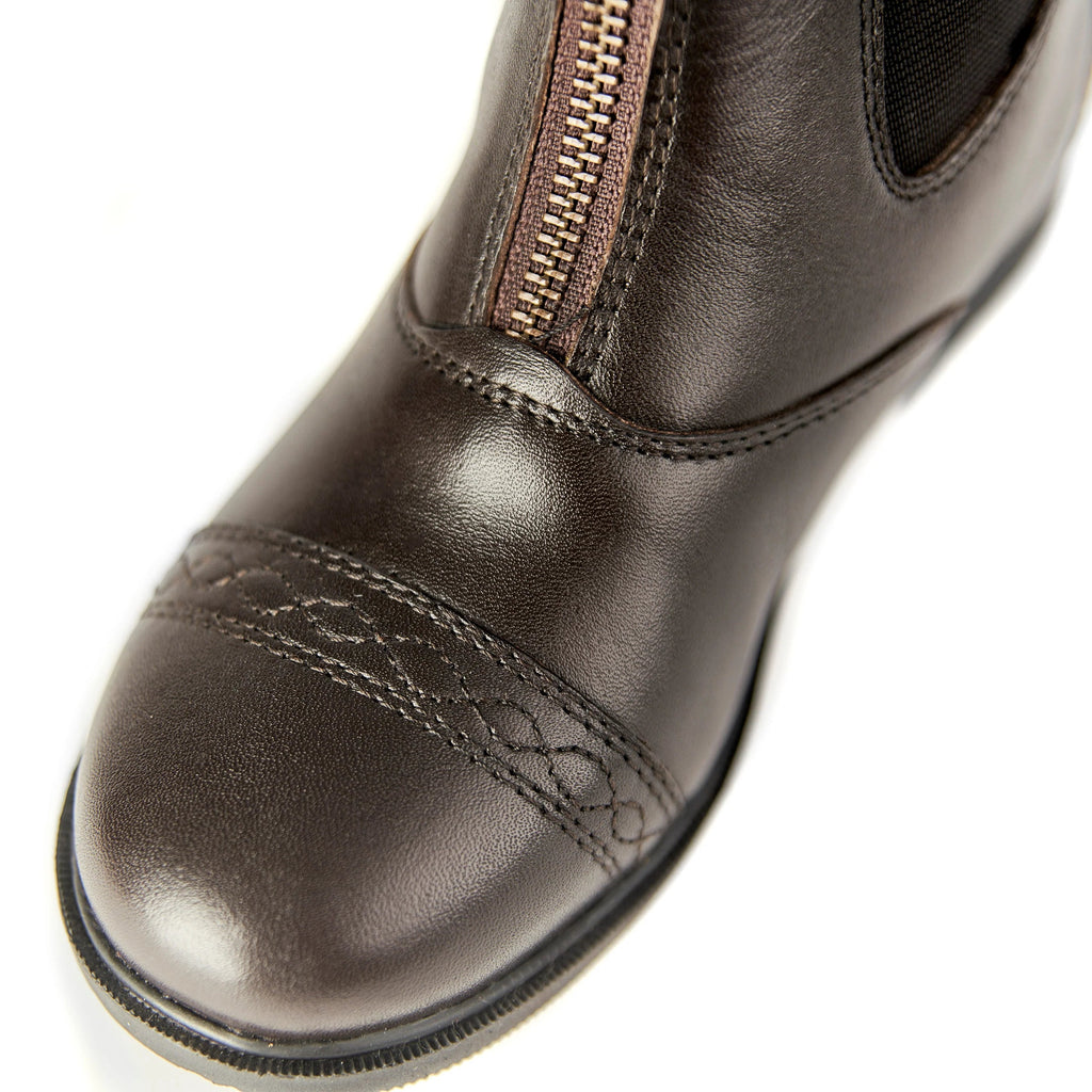 Versatile Zip Leather Riding Boots