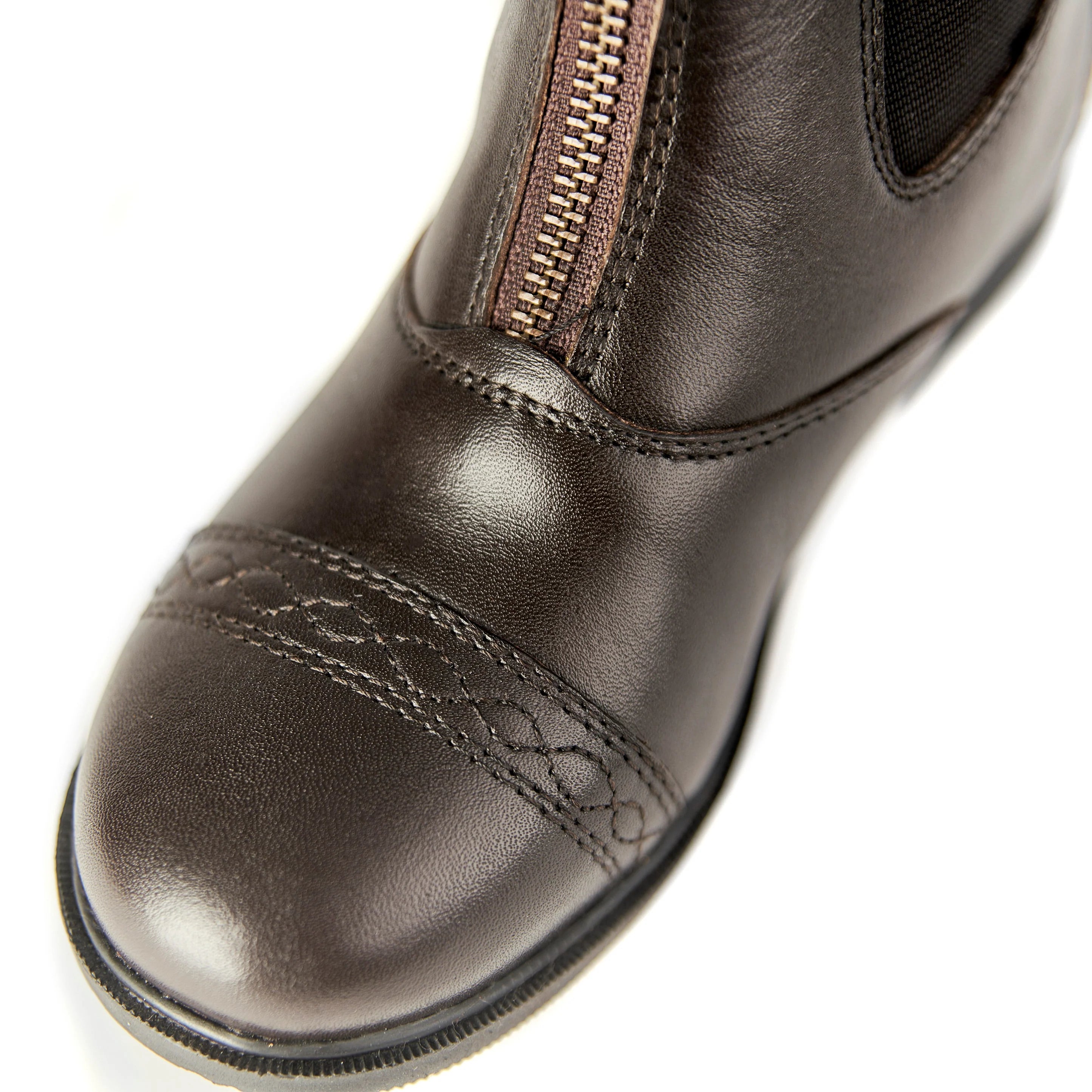 Versatile Zip Leather Riding Boots