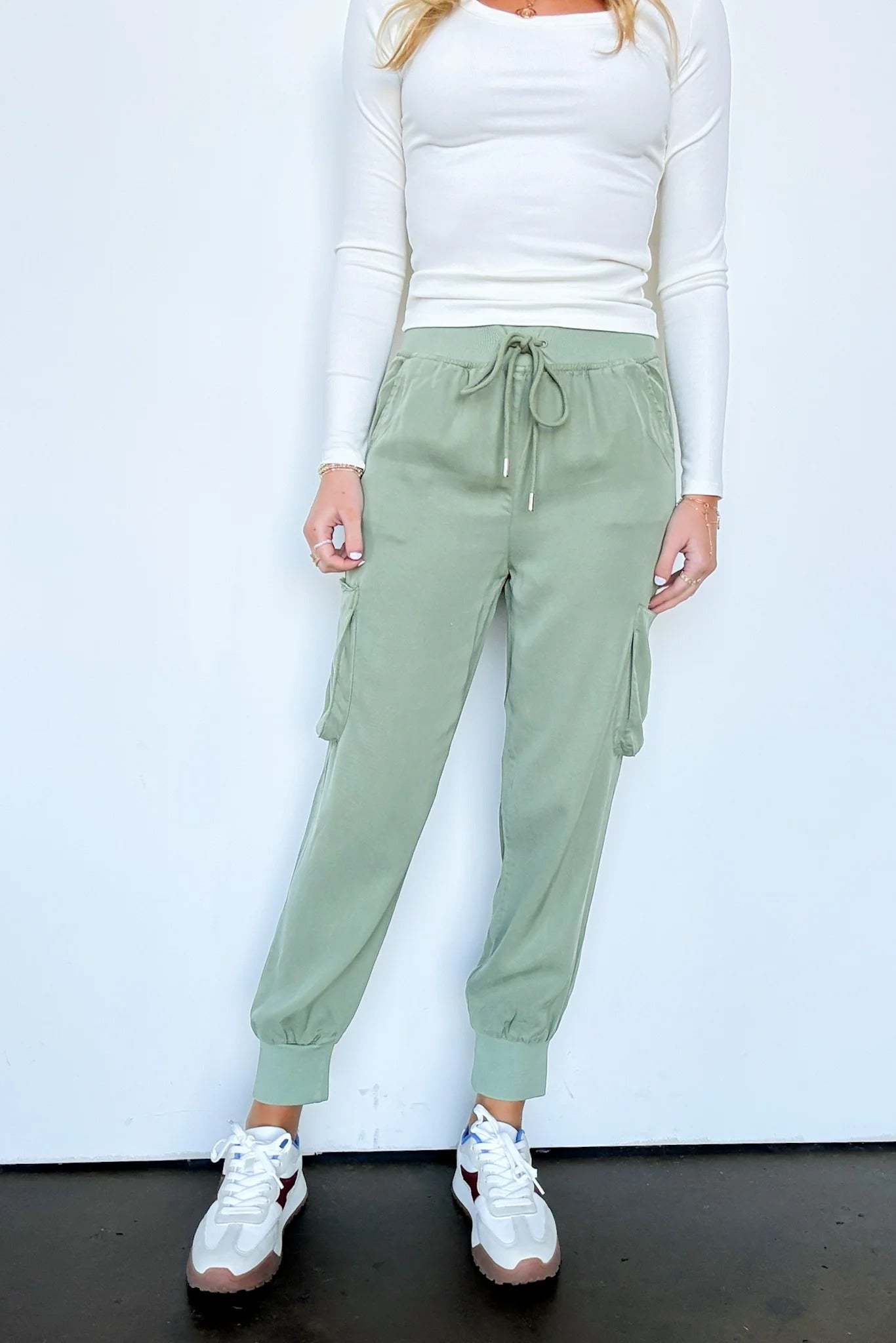 High Rise Cargo Joggers