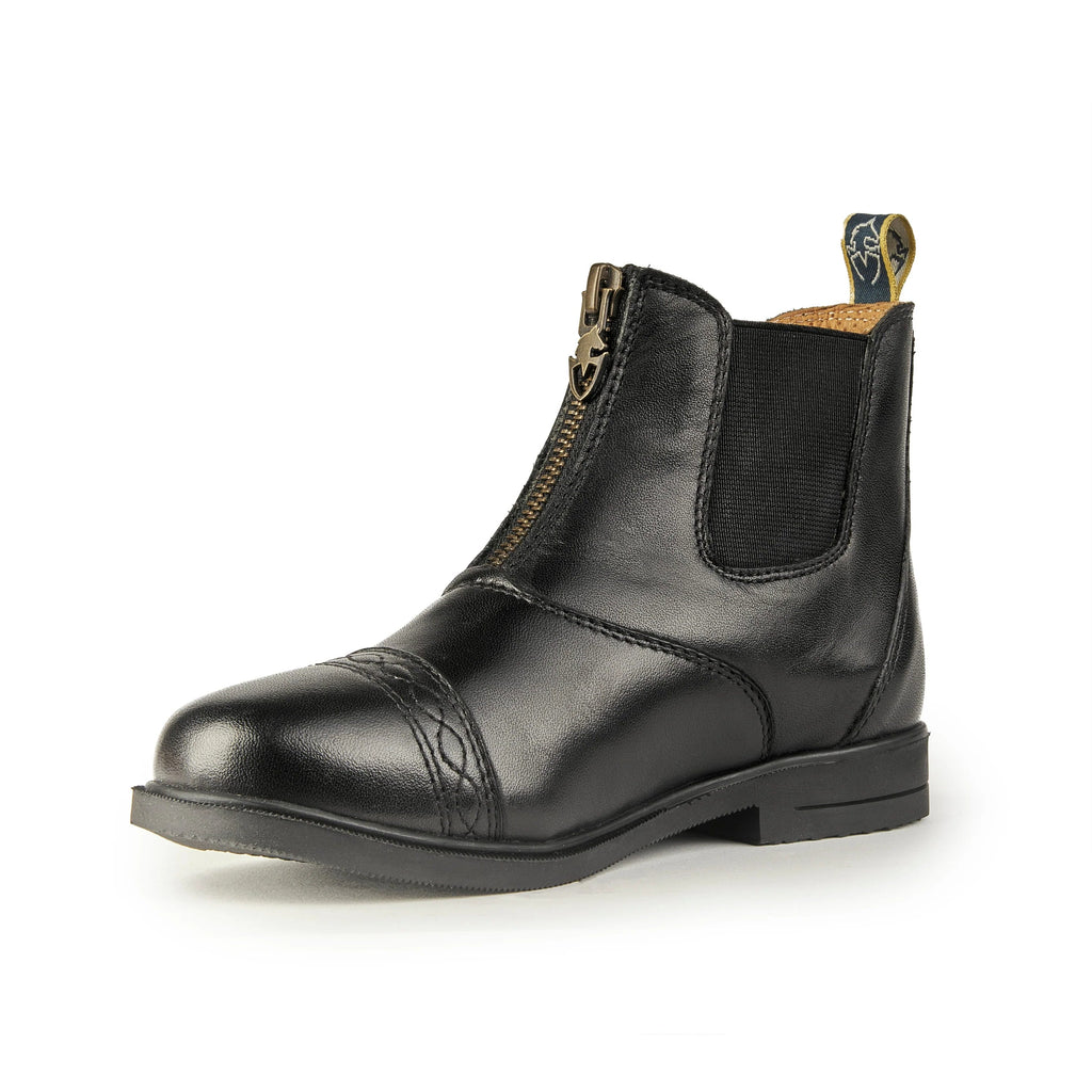 Versatile Zip Leather Riding Boots