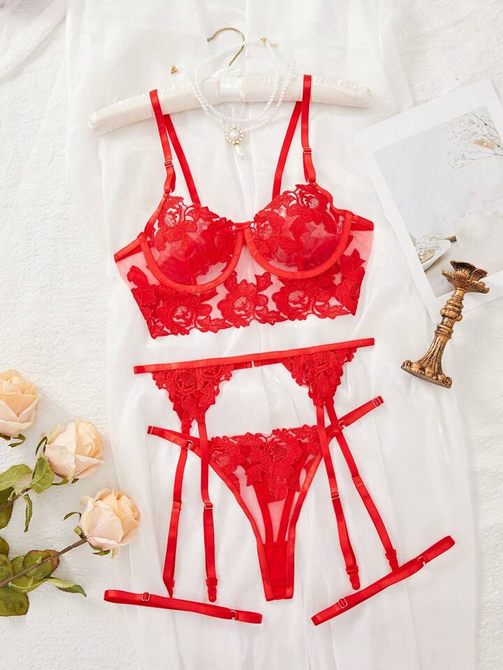 Corset Garter Lingerie Set
