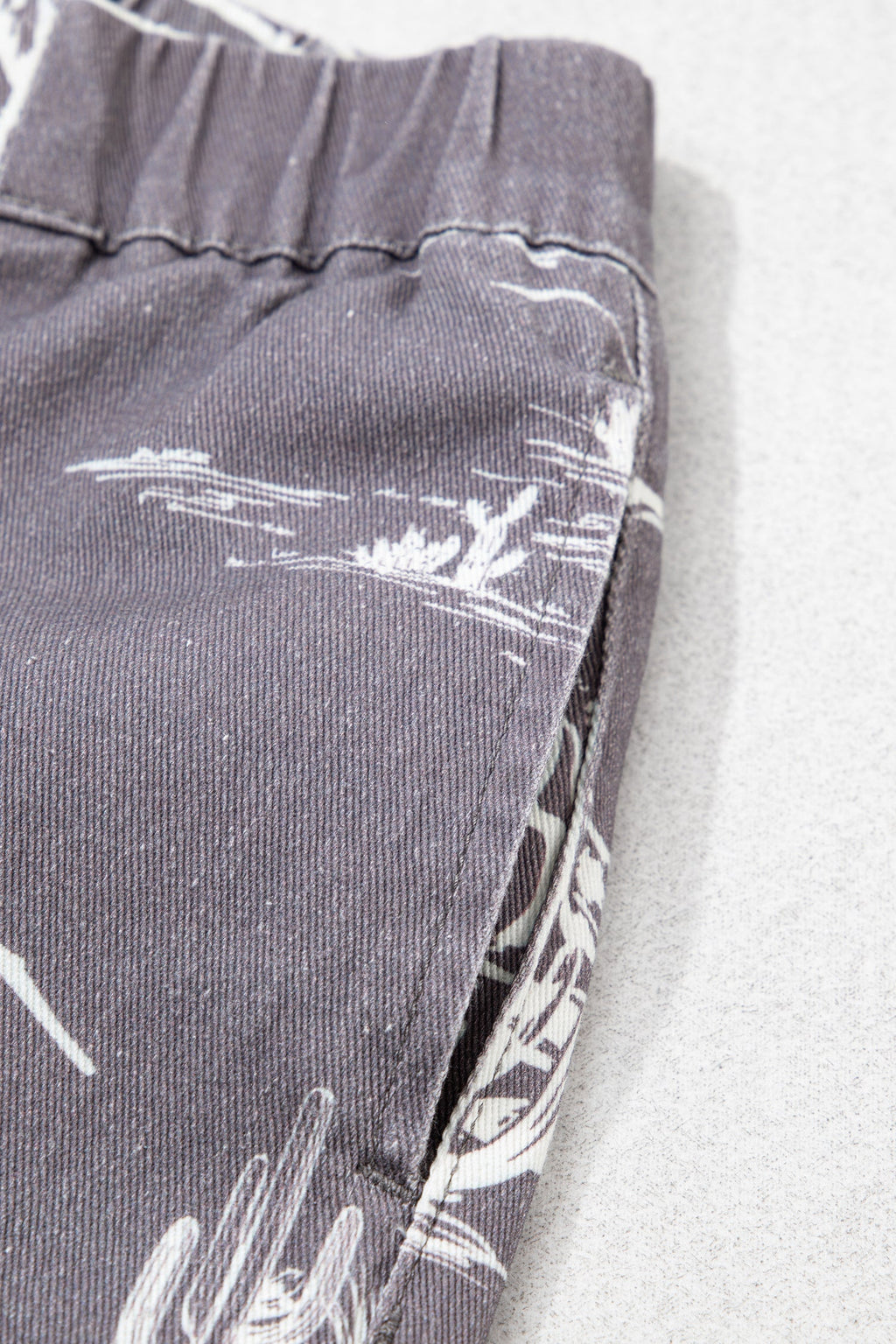 Print Vintage Wild West Riding Printed Jeans