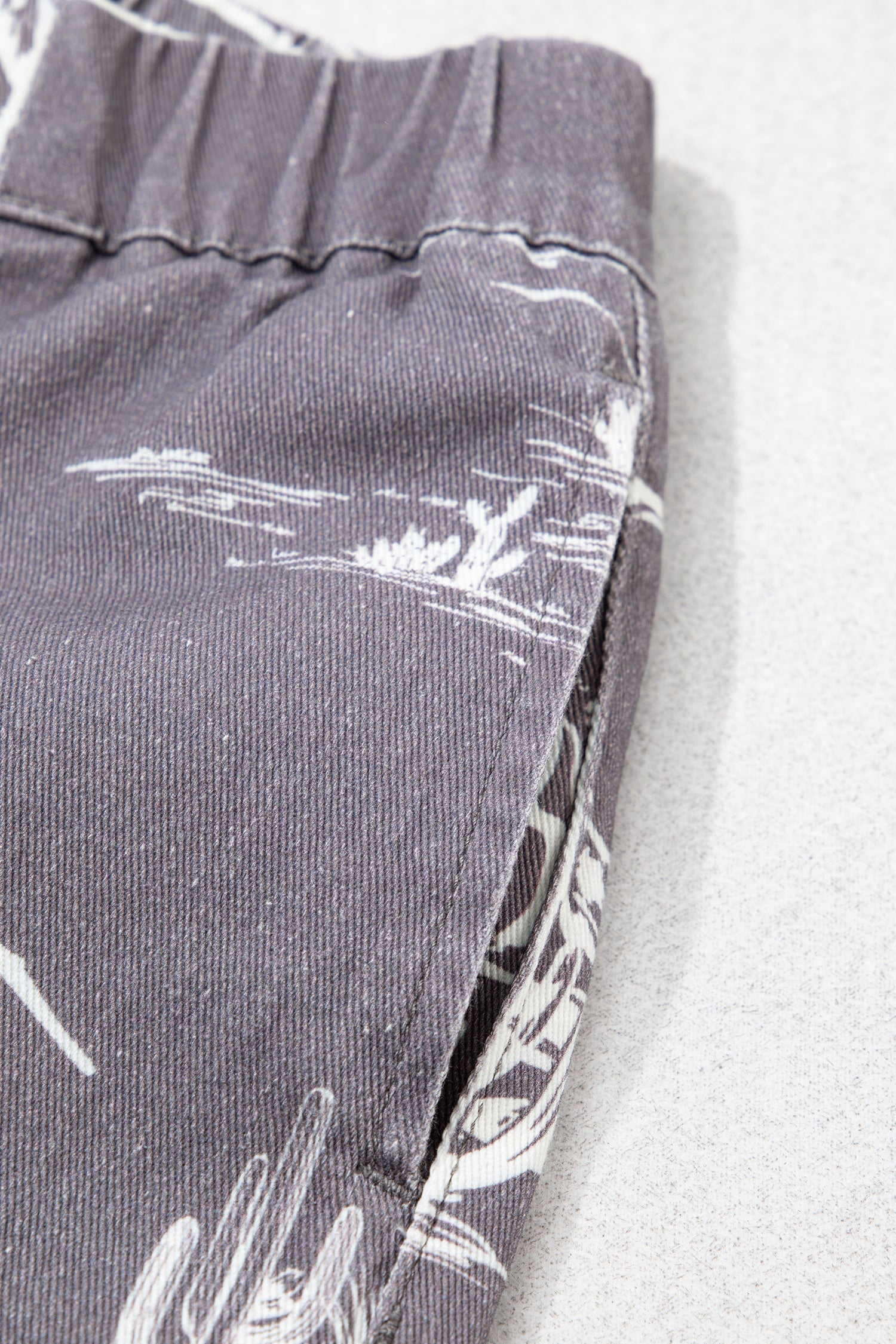 Print Vintage Wild West Riding Printed Jeans