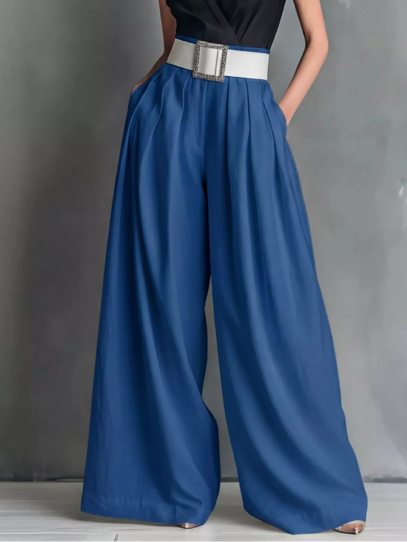 Street High Waisted Wide Leg Pants