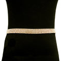 Refined Adjustable Crystal Multirow Waist Belt