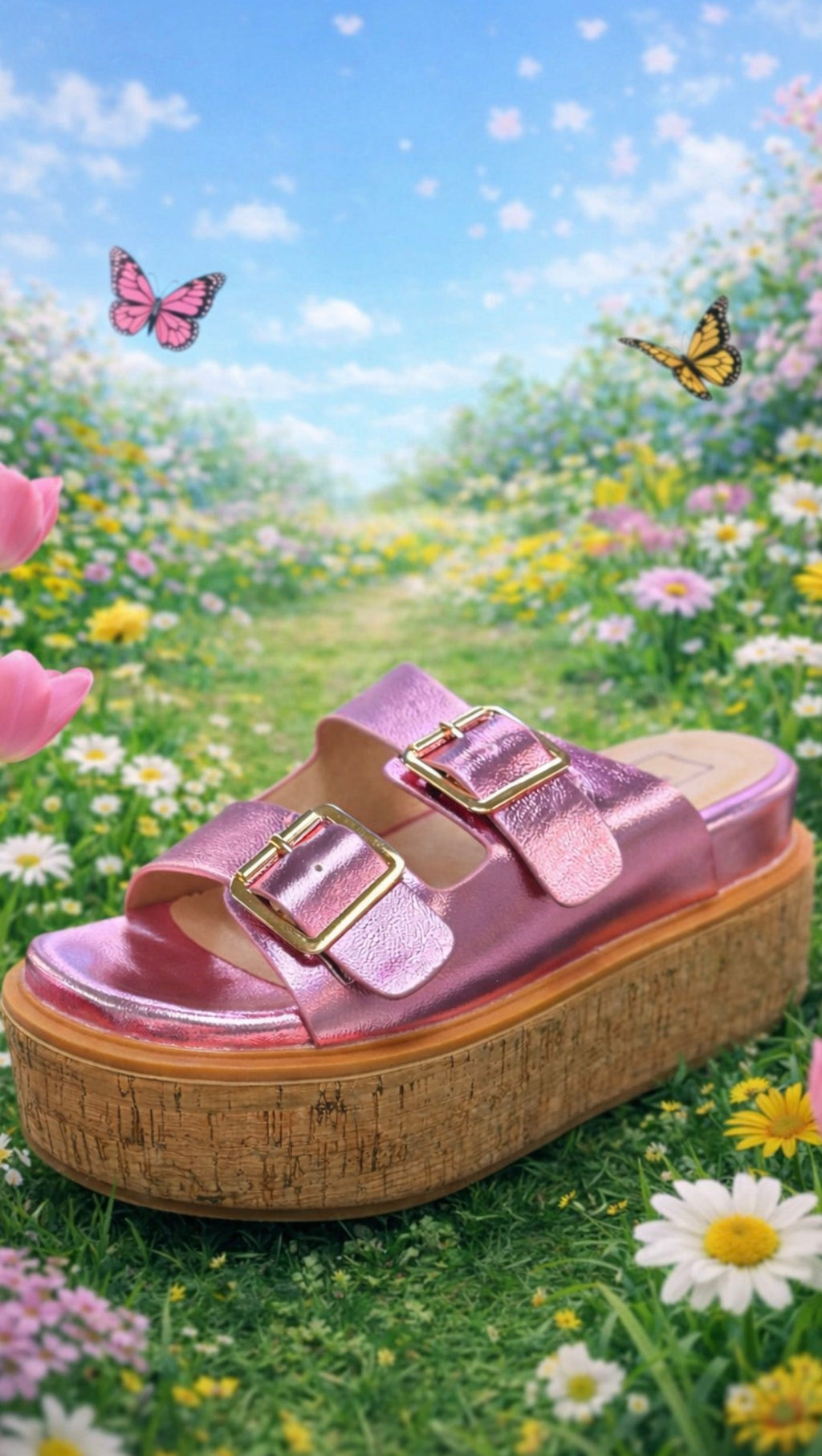 Flatform Leather Sandals