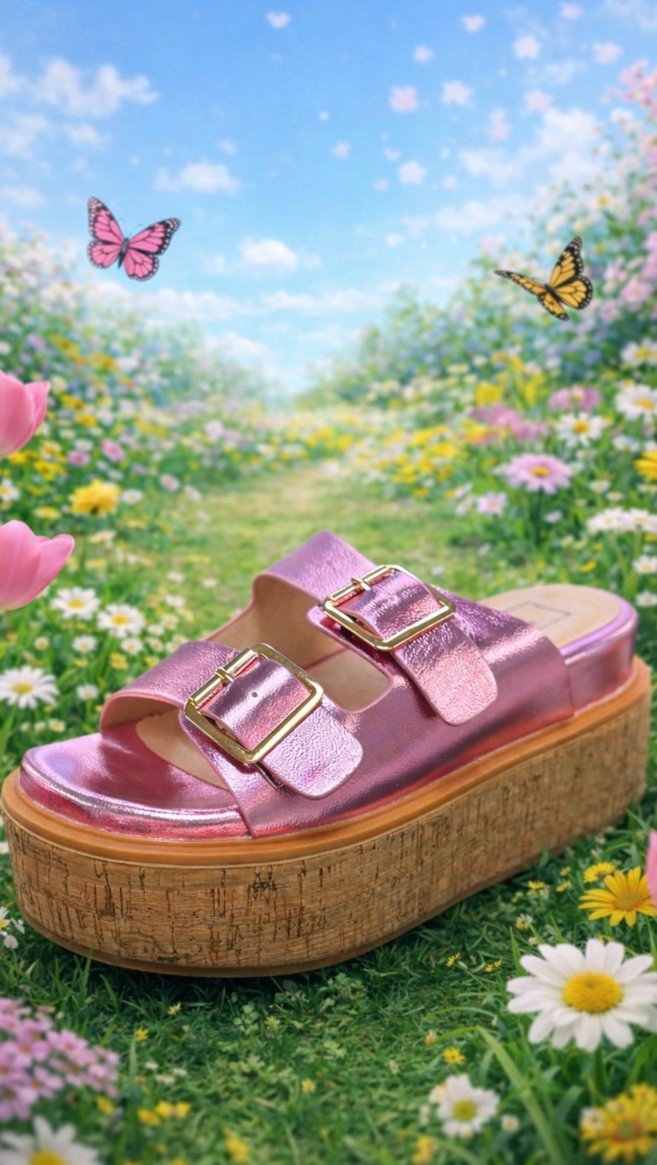 Flatform Leather Sandals
