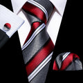 Refined Striped Silk Necktie Set