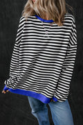 Everyday Oversized Contrast Trim Sweatshirt