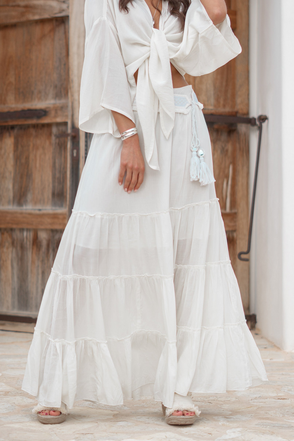 Airy Polished Everyday Casual Ruffle Skirt