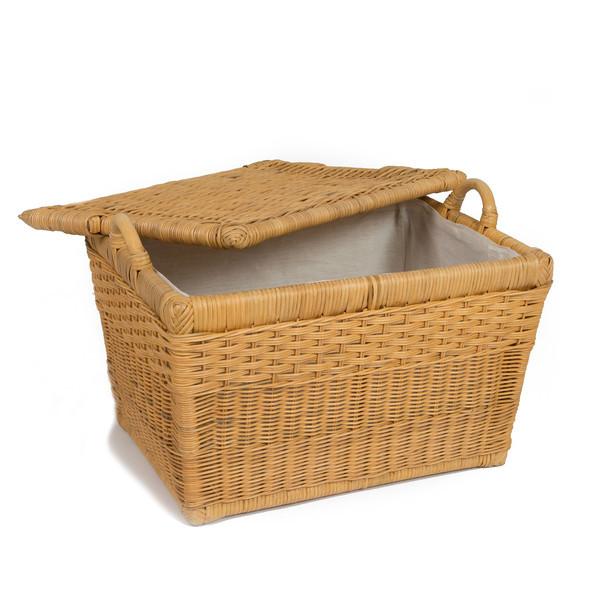 Fabric Liner For Lift Off Lid Wicker Storage Basket