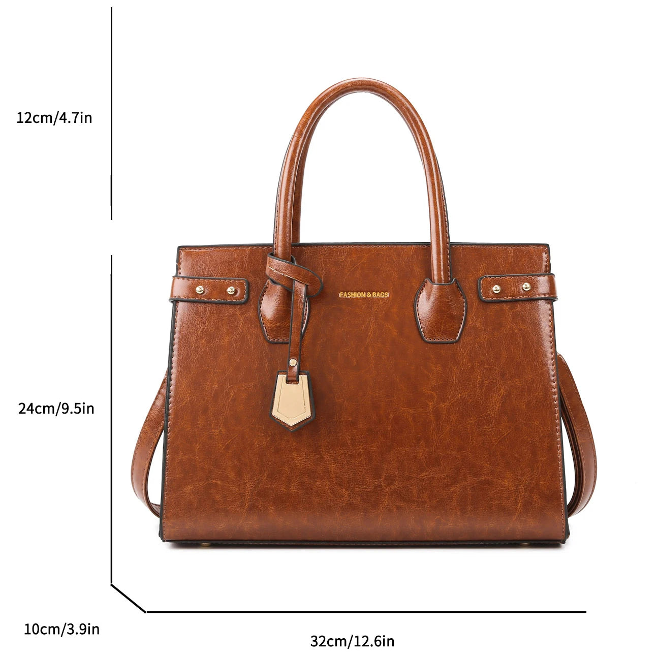 Refined Soft Zip-Top Crossbody Bag