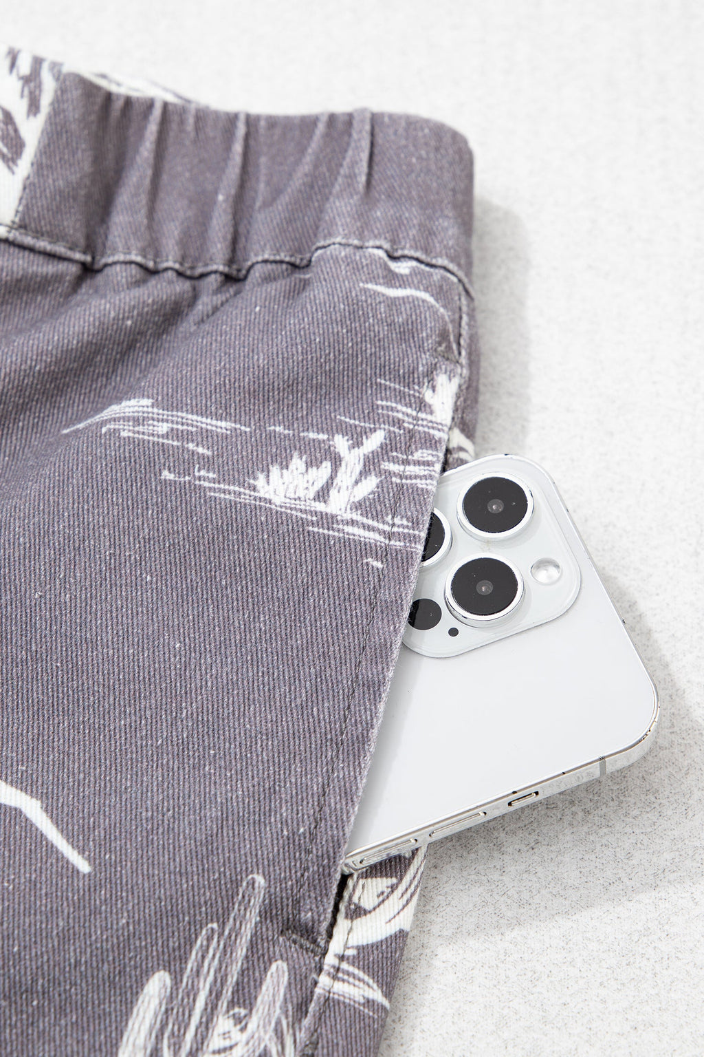 Print Vintage Wild West Riding Printed Jeans
