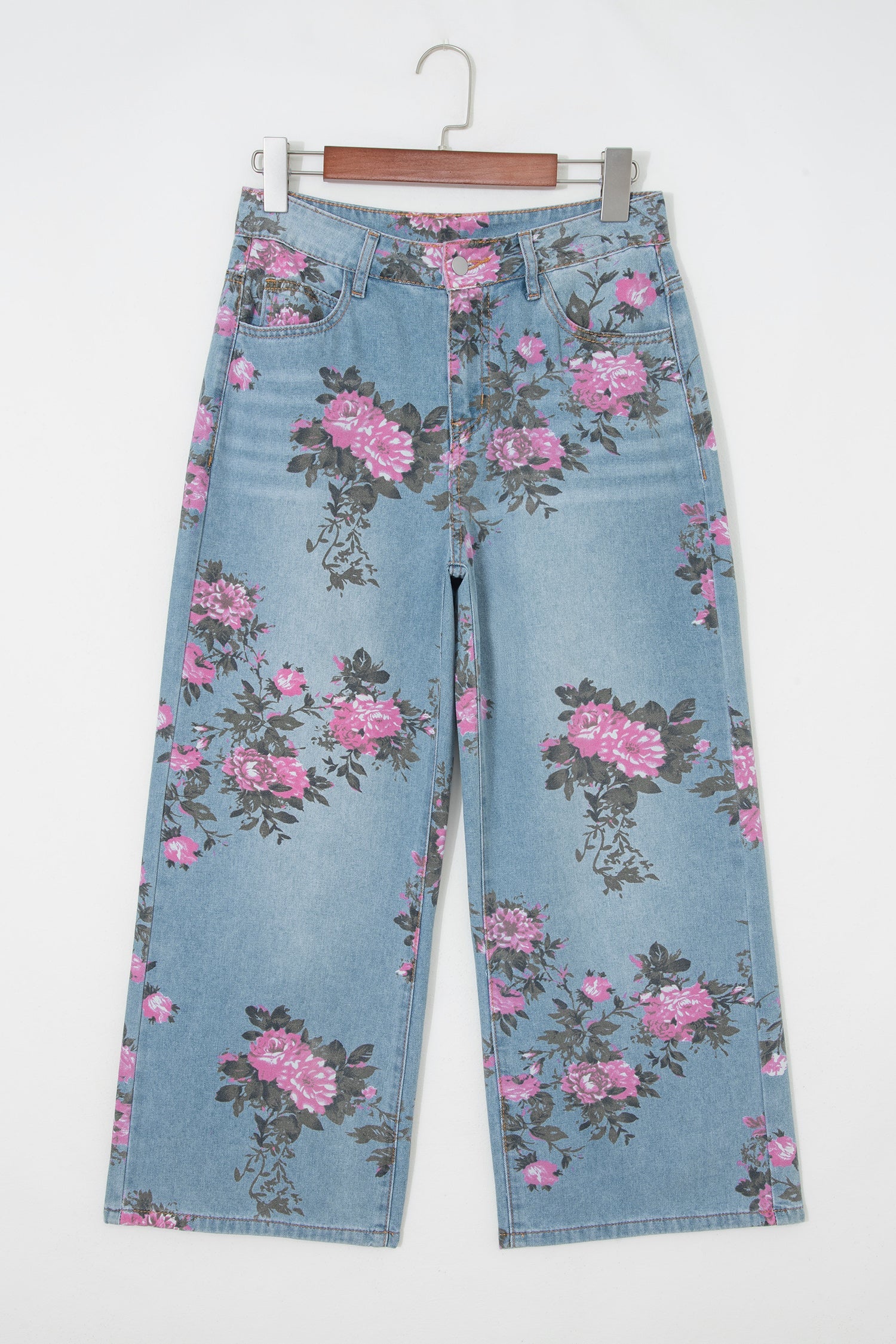 Floral Print Garden Bootcut Jeans