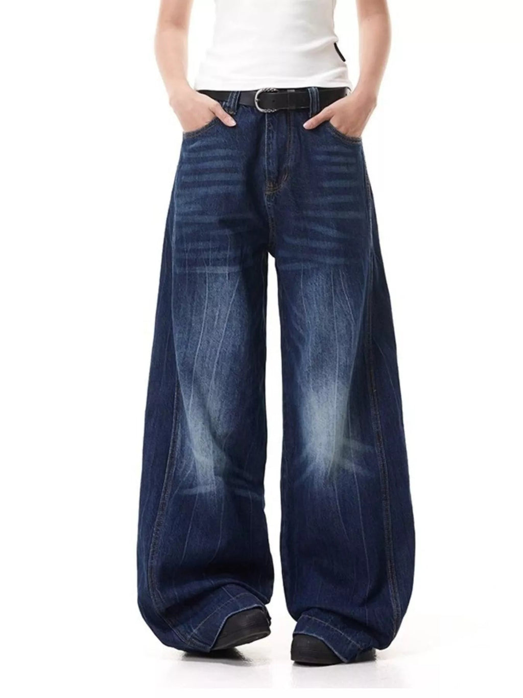 Men's Full Size Wide Leg Jeans Plus Size
