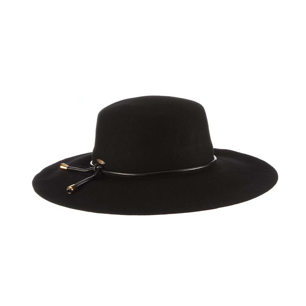 Women’s Packable Wool Felt Boater Hat