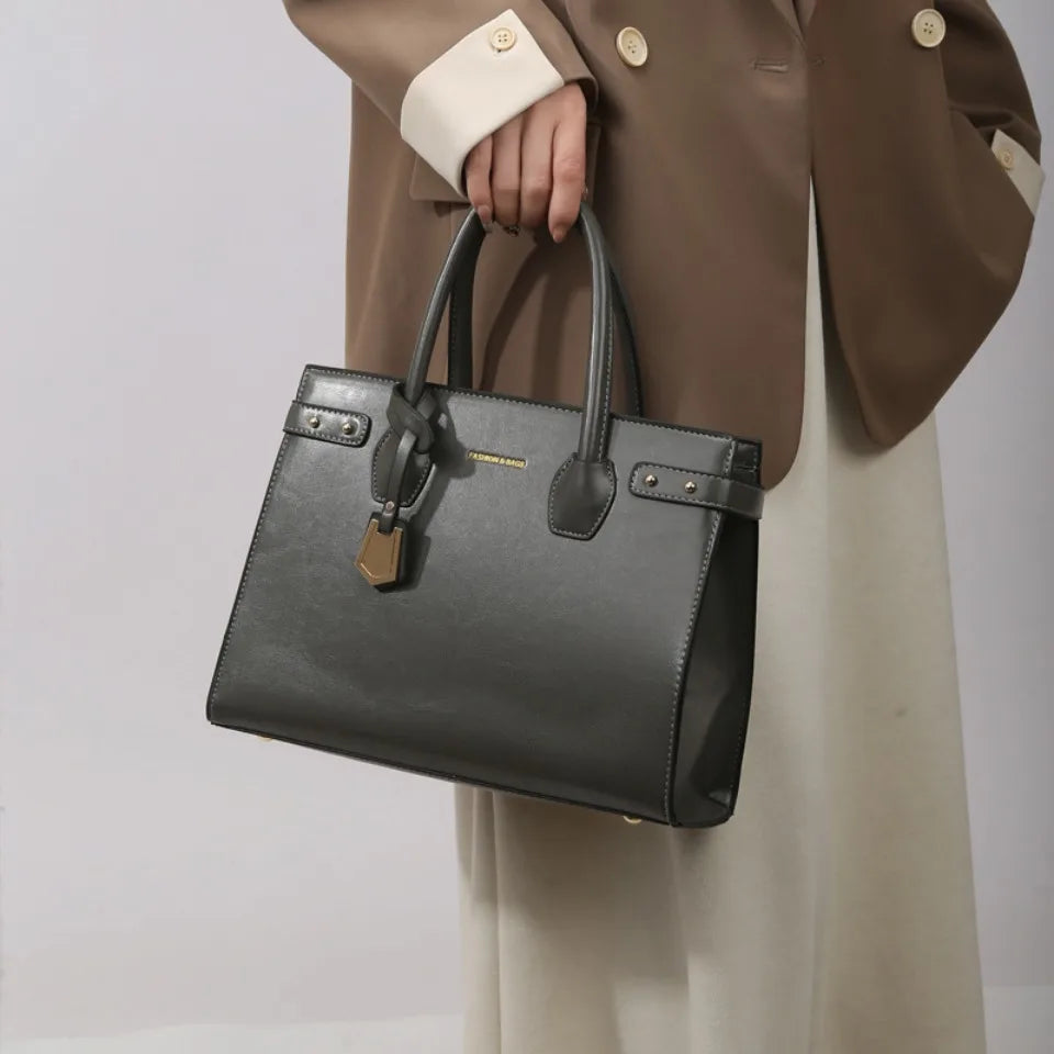 Refined Soft Zip-Top Crossbody Bag