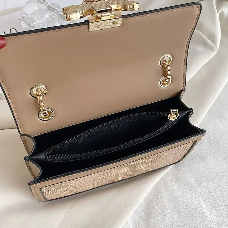 Structured Zip-Top Shoulder Bag