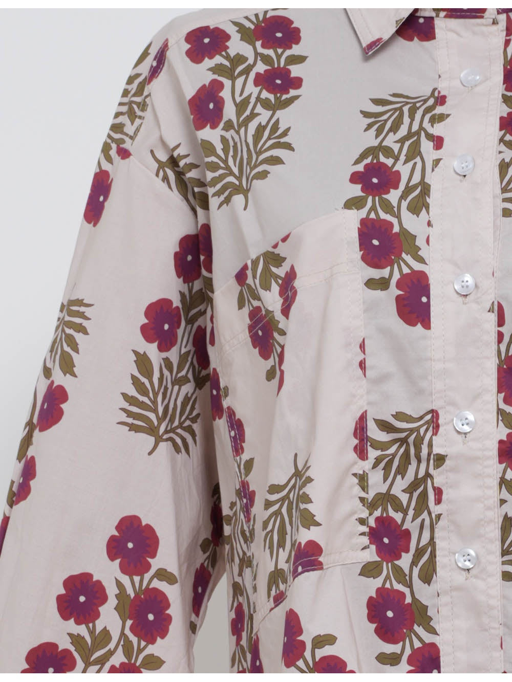 Boho Turndown Collar Long Sleeves Shirt