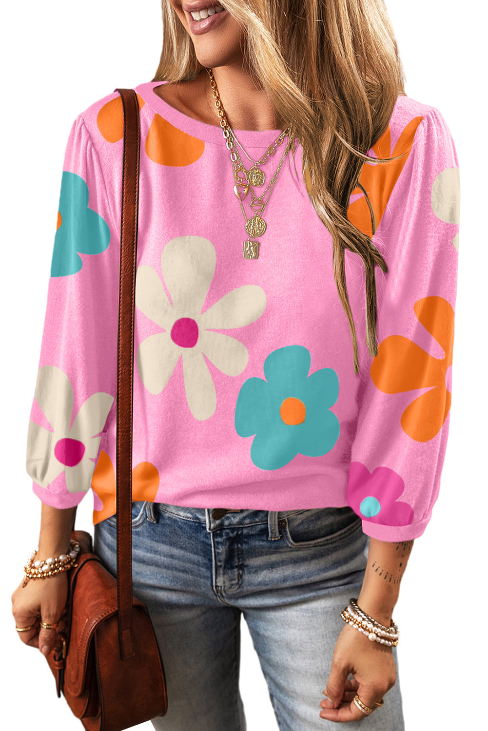 Rose Cute Flower Print Bracelet