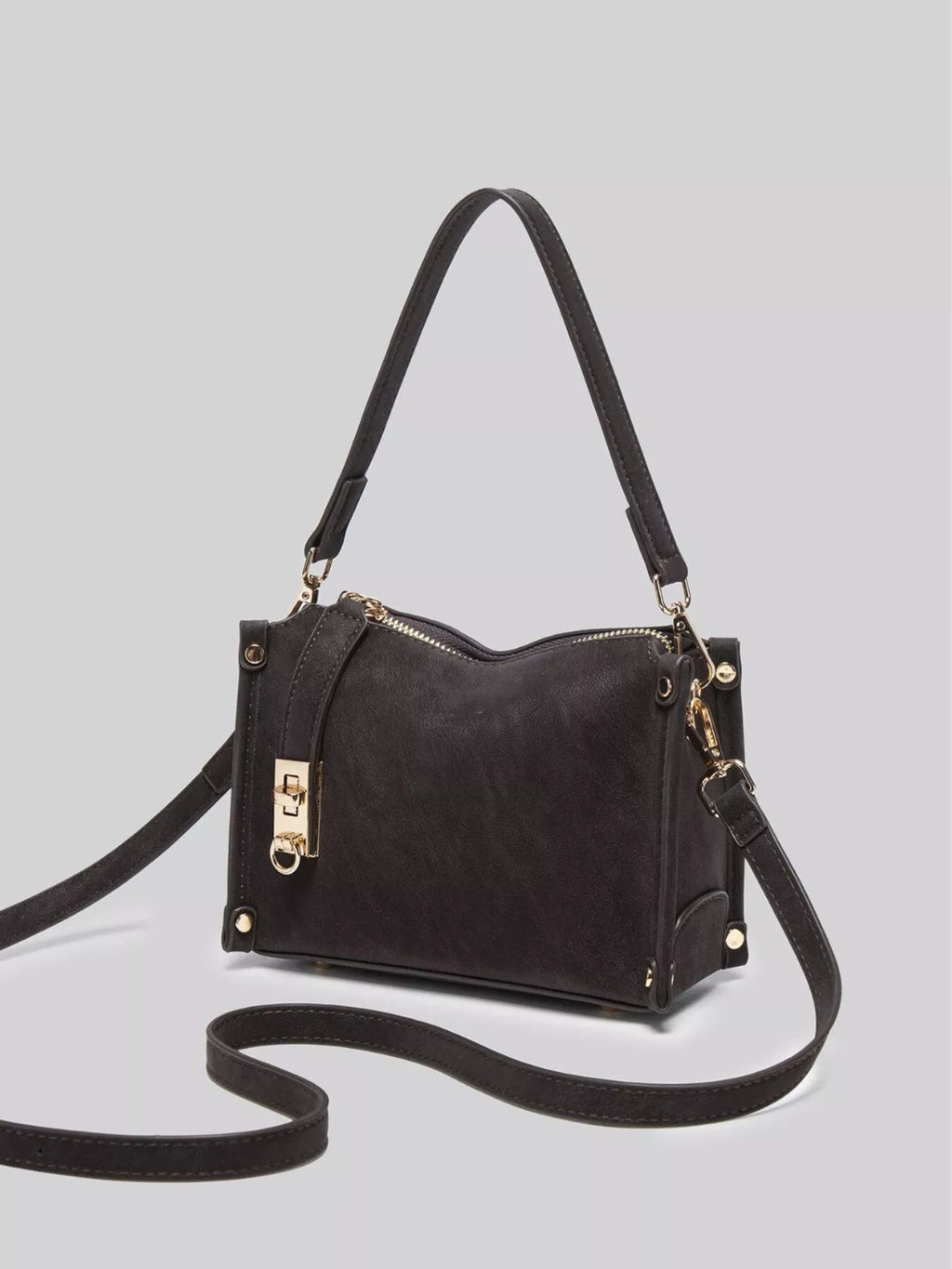 PU Leather Crossbody Bag with Adjustable Strap