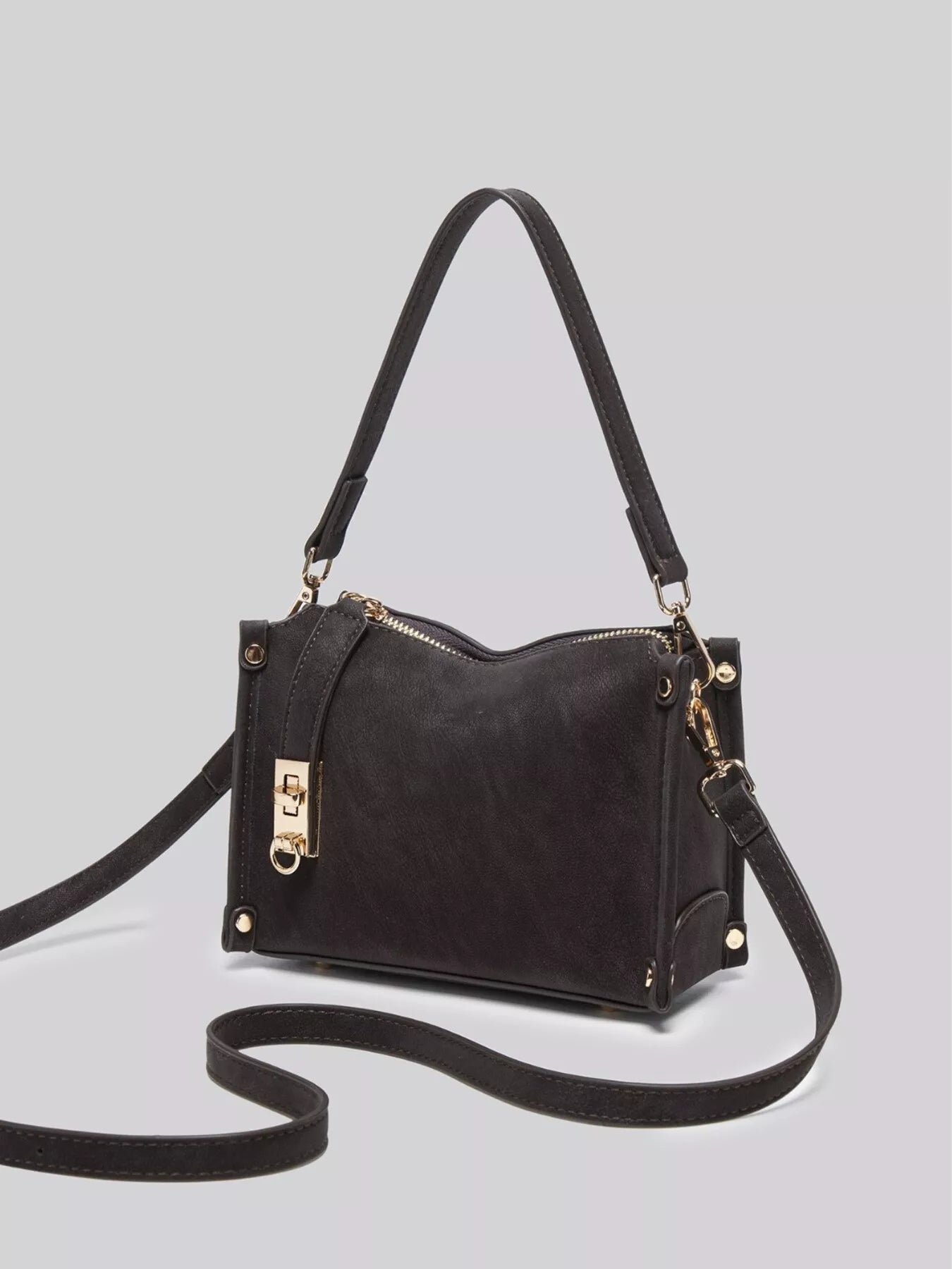 PU Leather Crossbody Bag with Adjustable Strap
