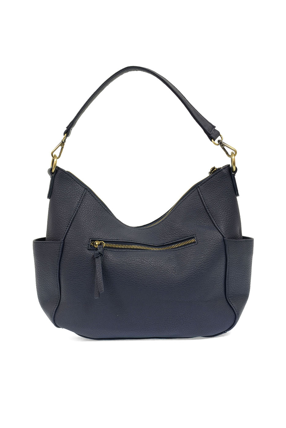 Modern Slouchy Faux Leather Zip Crossbody Bag