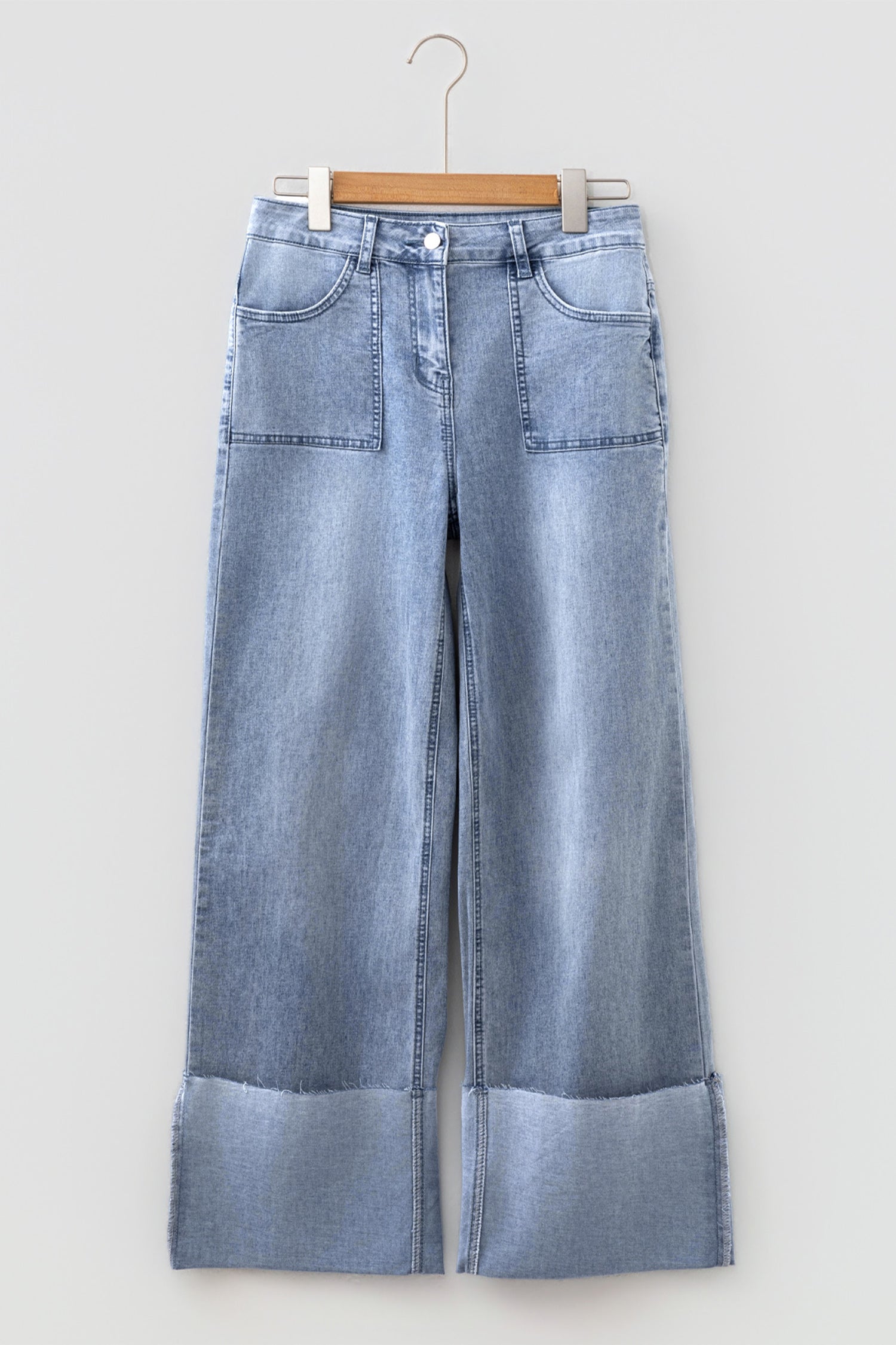 Loose Turn-up Cuffs Jeans