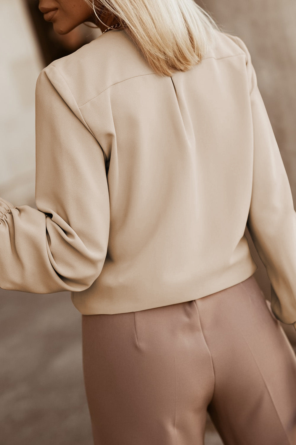 Crew Neck Shirt Blouse