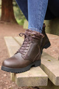 Lace-Up Weather-Ready Riding Boots
