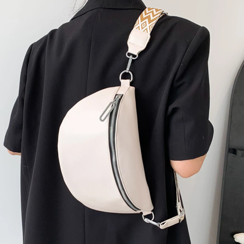 Modern Soft Zip-Top Crossbody Bag