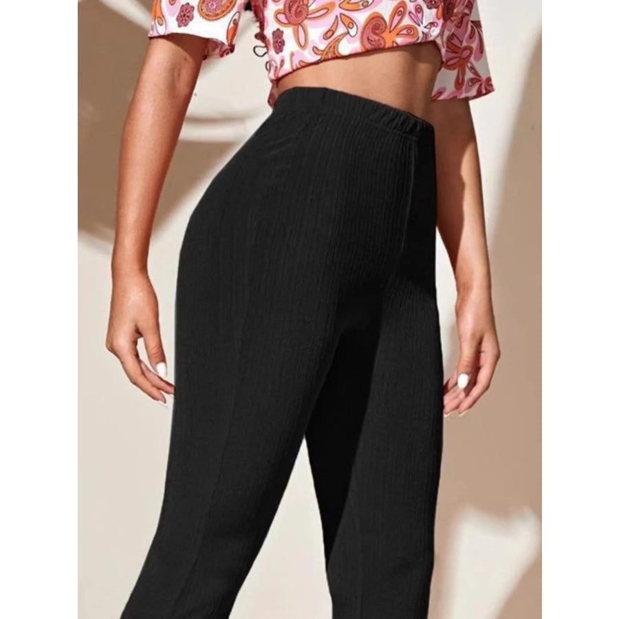 Full Size High Waist Flare Active Pants Plus Size