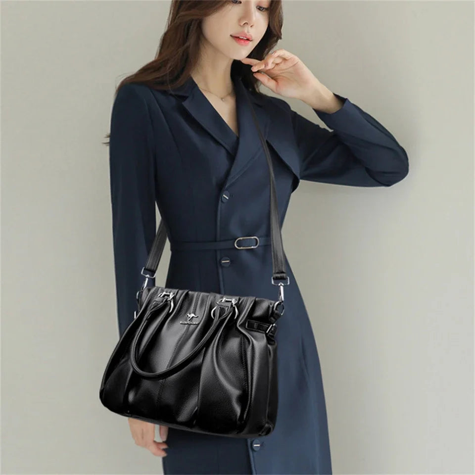 Versatile Structured Soft Tote Bag