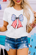 White Stripes And Stars Bowknot