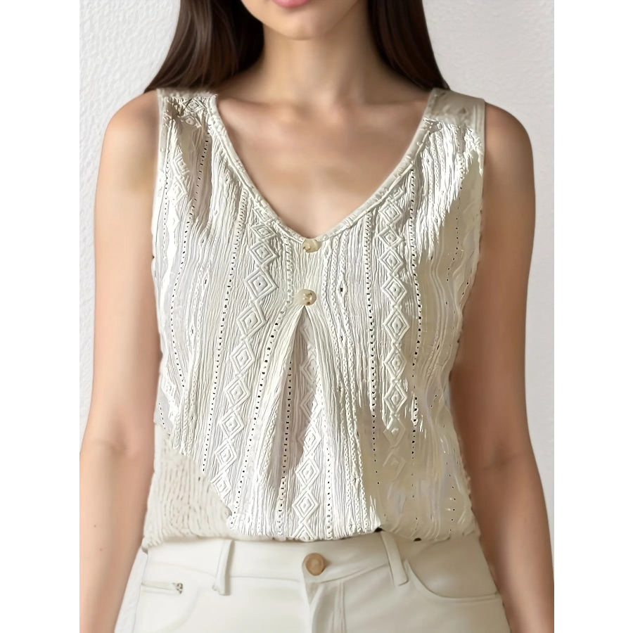 Lace V Neck Tank