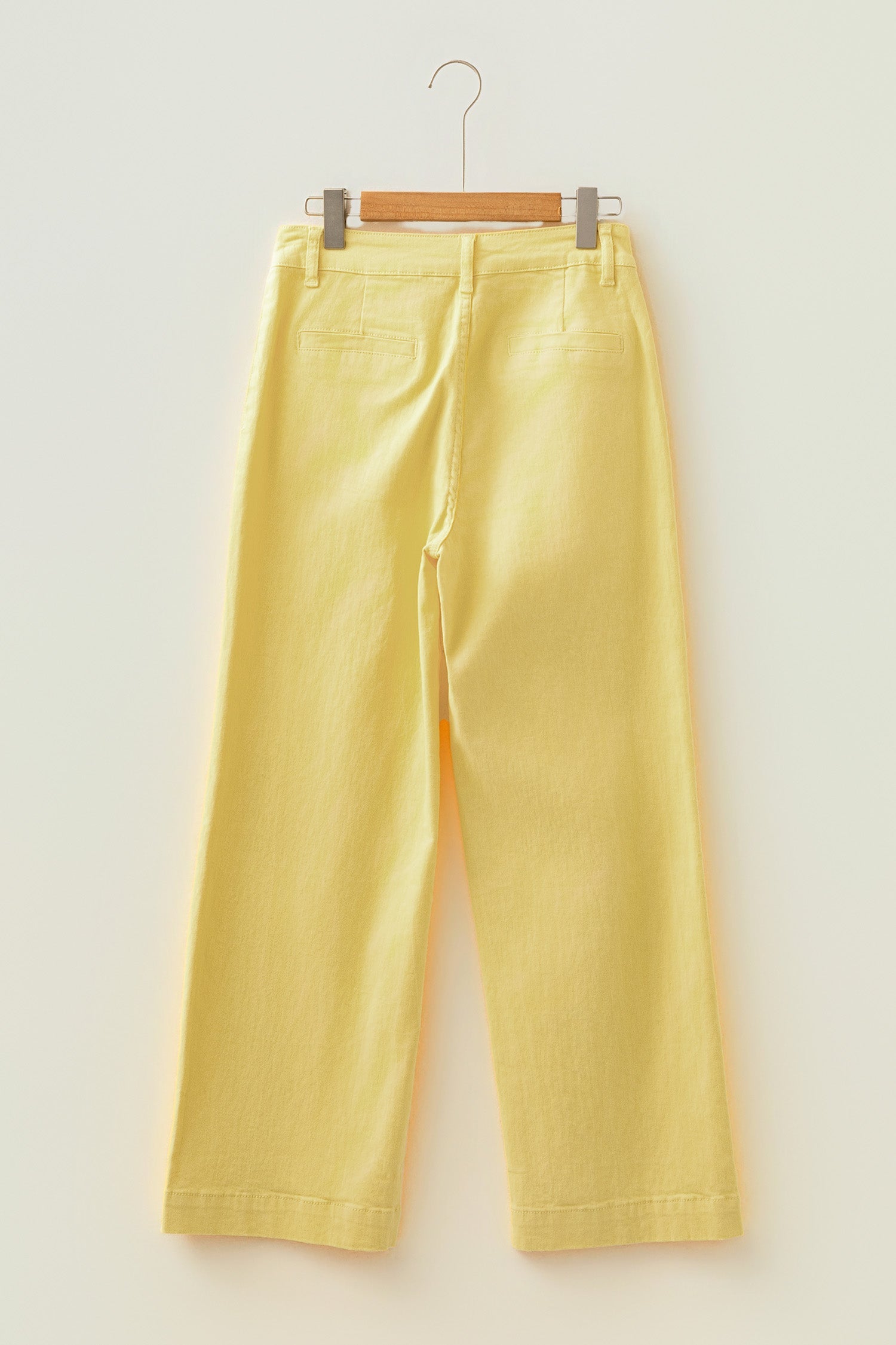 Patch Pocket Solid Scalloped Shift Jeans