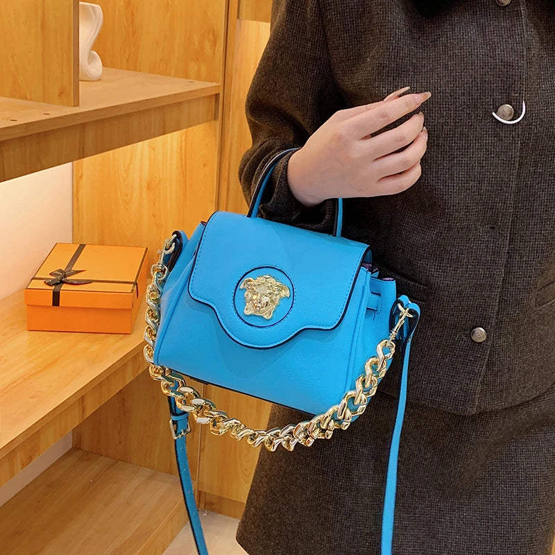 Refined Zip-Top Shoulder Bag