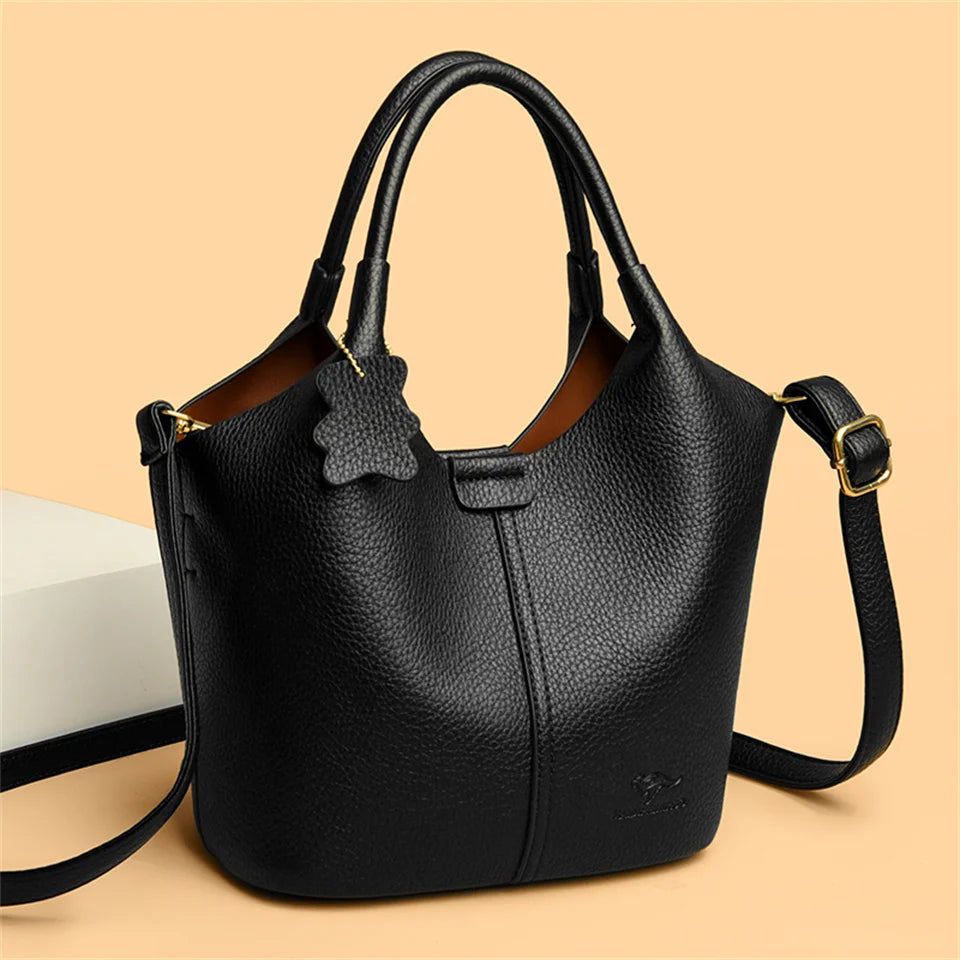 Timeless Soft Zip-Top Shoulder Bag