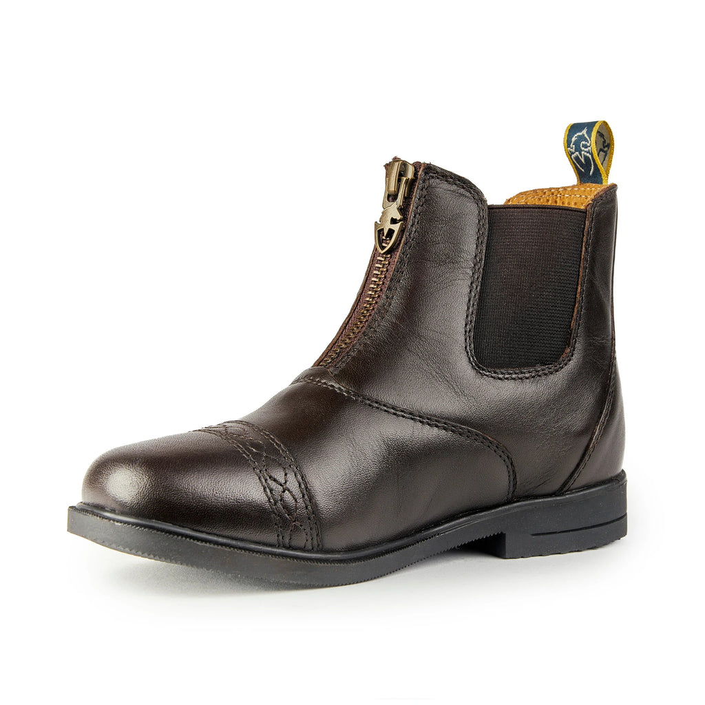 Versatile Zip Leather Riding Boots